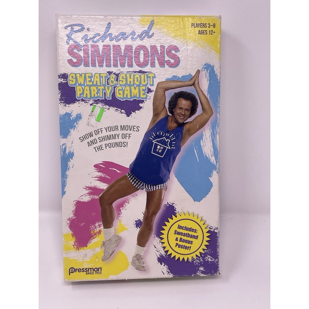 Richard Simmons Sweat & Shout Party Game Pressman 2020 Cards Sealed Unused Band